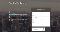 Desktop Screenshot of controltools.com